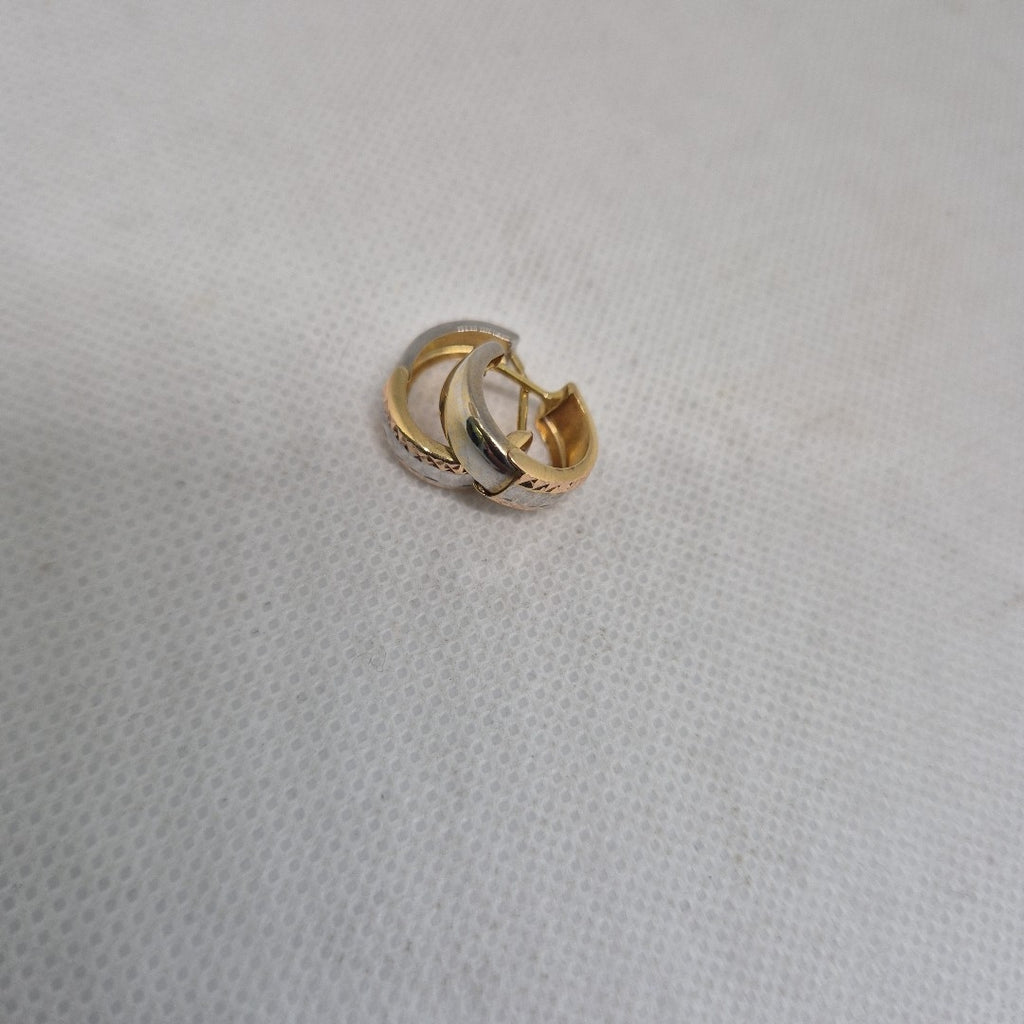 ARRACADAS PAR ORO COMBINADO 14 K 1,10 GRMS (SEMINUEVO)