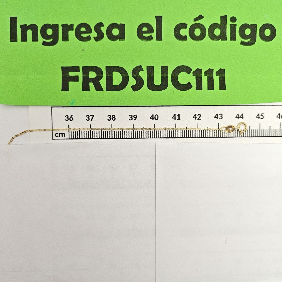 CADENA ORO 14 K 0,80 GRMS (SEMINUEVO)