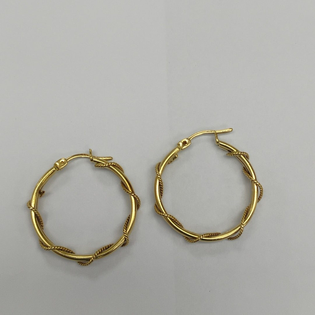 ARRACADAS PAR ORO 14 K 3.7 GRMS (SEMINUEVO)