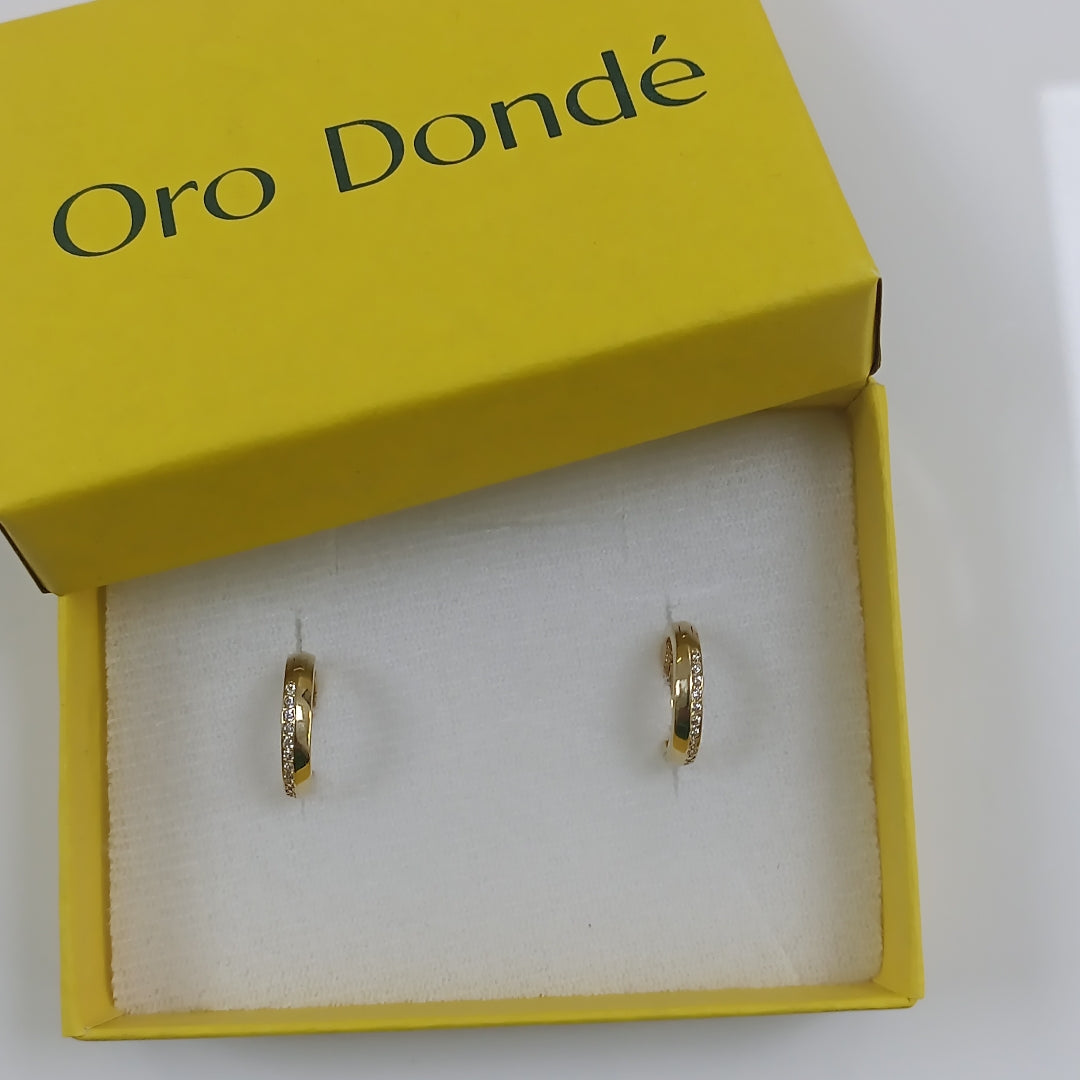 ARETES PAR ORO 14 K 2.3 GRMS (SEMINUEVO)