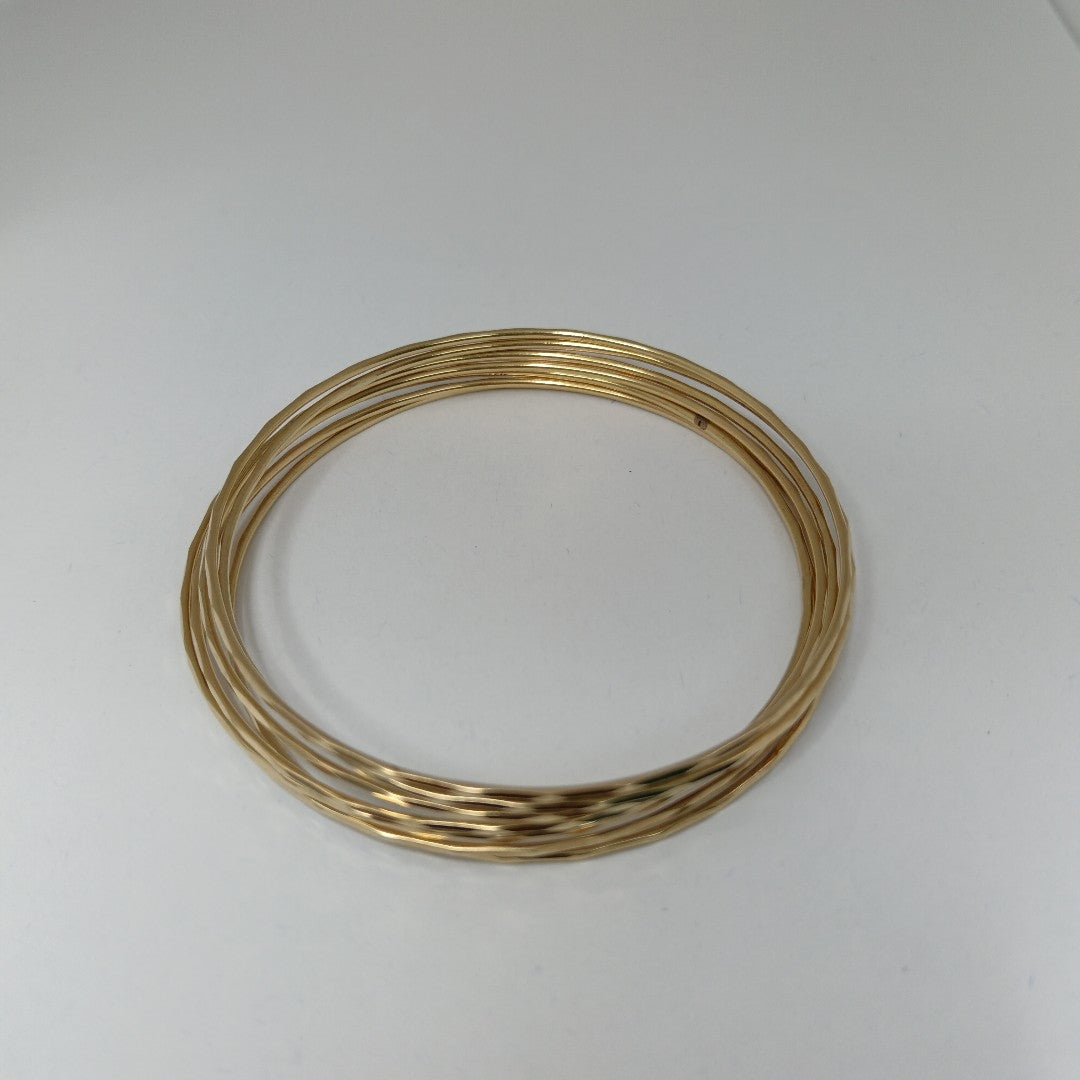 SEMANARIO DE PULSERAS ORO 14 K 23.5 GRMS (SEMINUEVO)
