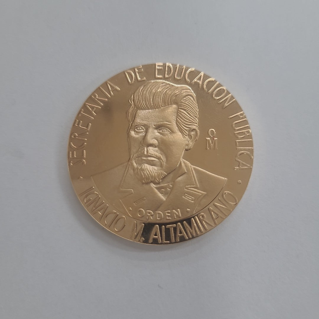 MEDALLA CONMEMORATIVA ORO 21 K 41,90 GRMS (SEMINUEVO)