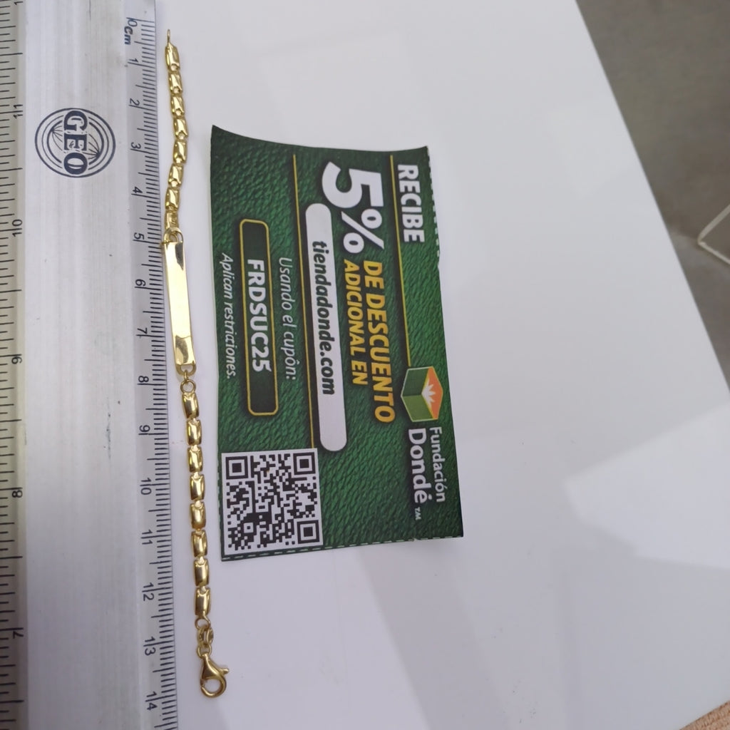 ESCLAVA ORO 14 K 3.8 GRMS (SEMINUEVO)
