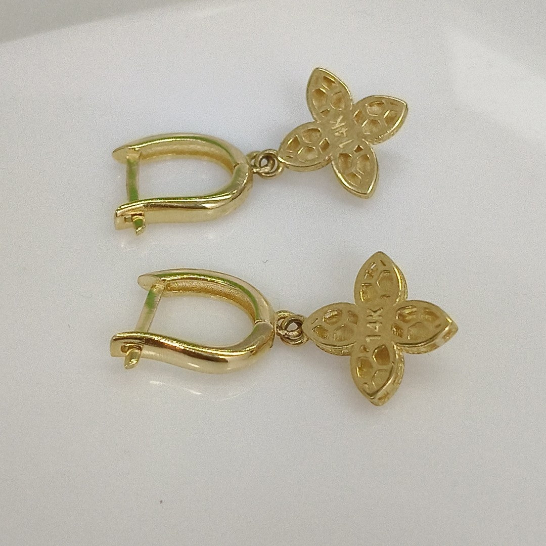 BROQUELES ORO 14K 3.2 (NUEVO)