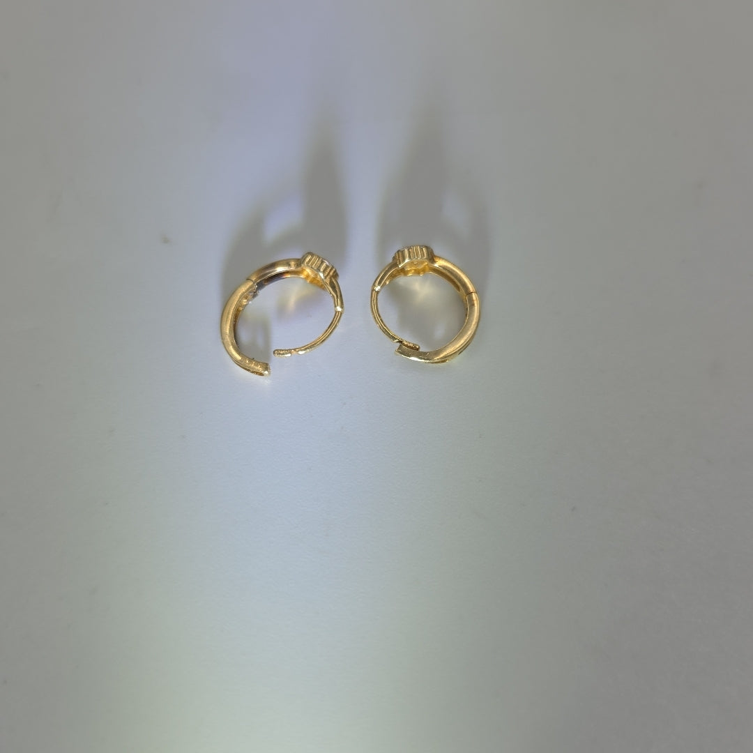ARETES PAR ORO 14 K 1.4 GRMS (SEMINUEVO)