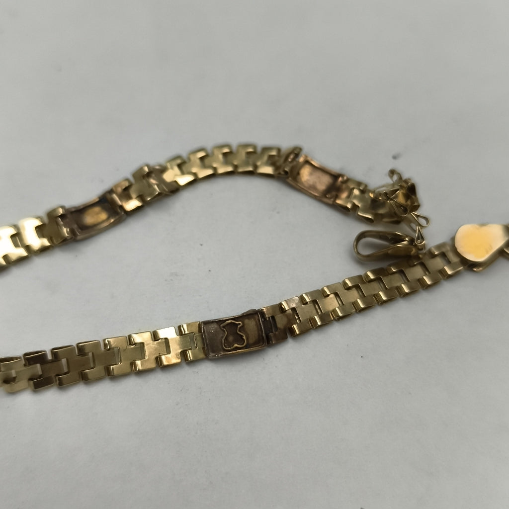 PULSERA ORO COMBINADO 14 K 3.7 GRMS (SEMINUEVO)