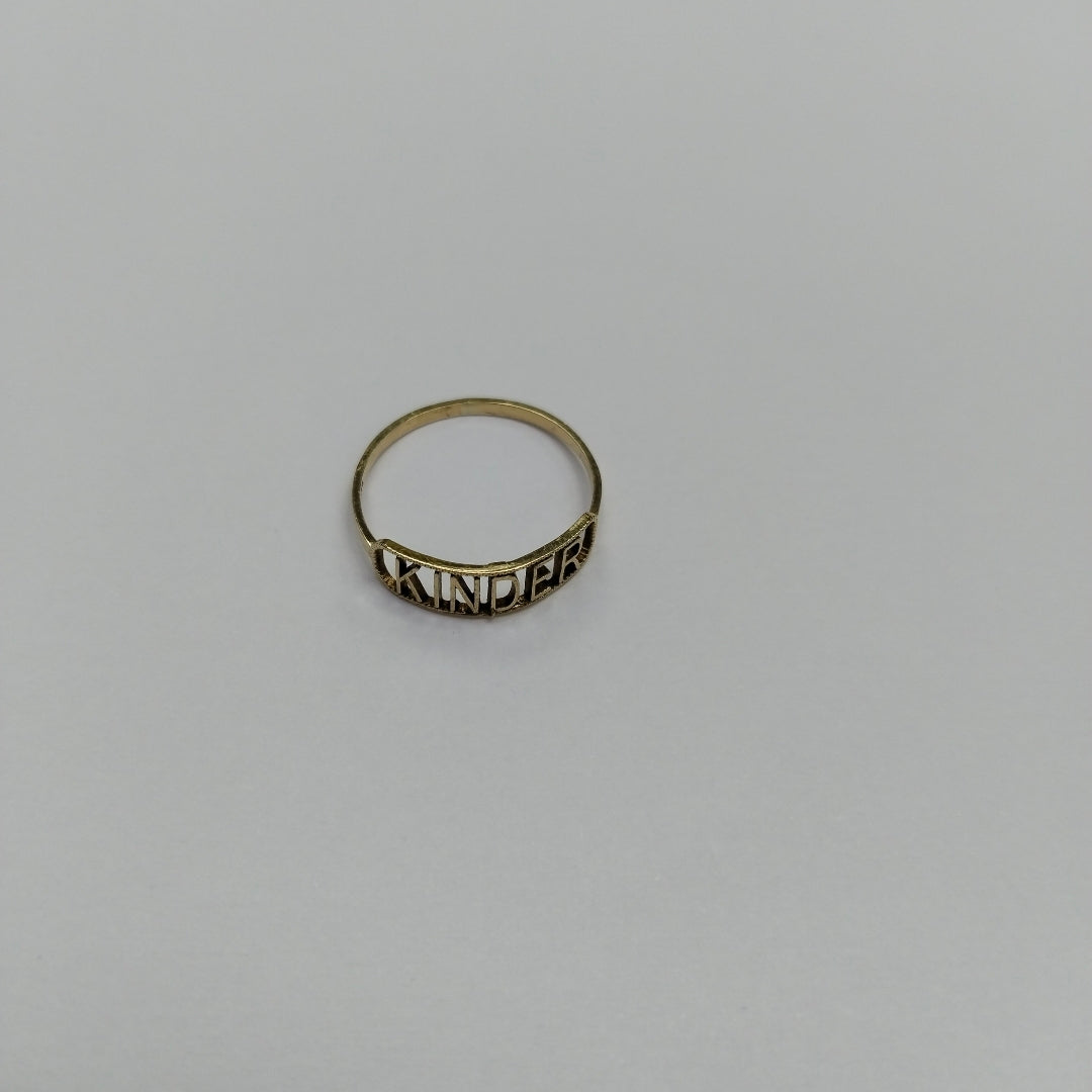 ANILLO DE GRADUACIÓN ORO 10 K 0.6 GRMS (SEMINUEVO)
