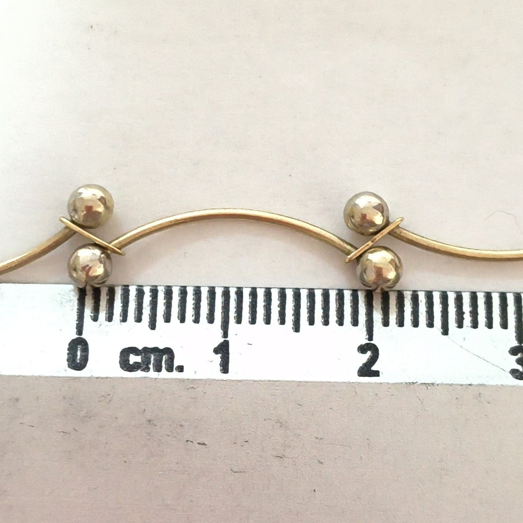 PULSERA ORO COMBINADO 14 K 3.6 GRMS (SEMINUEVO)
