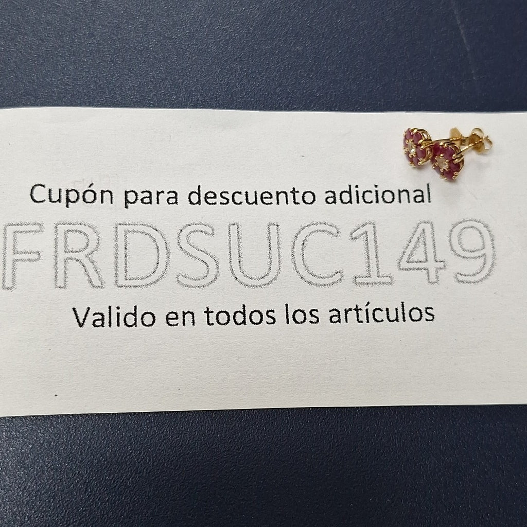 BROQUELES PAR ORO 14 K 1,60 GRMS (SEMINUEVO)