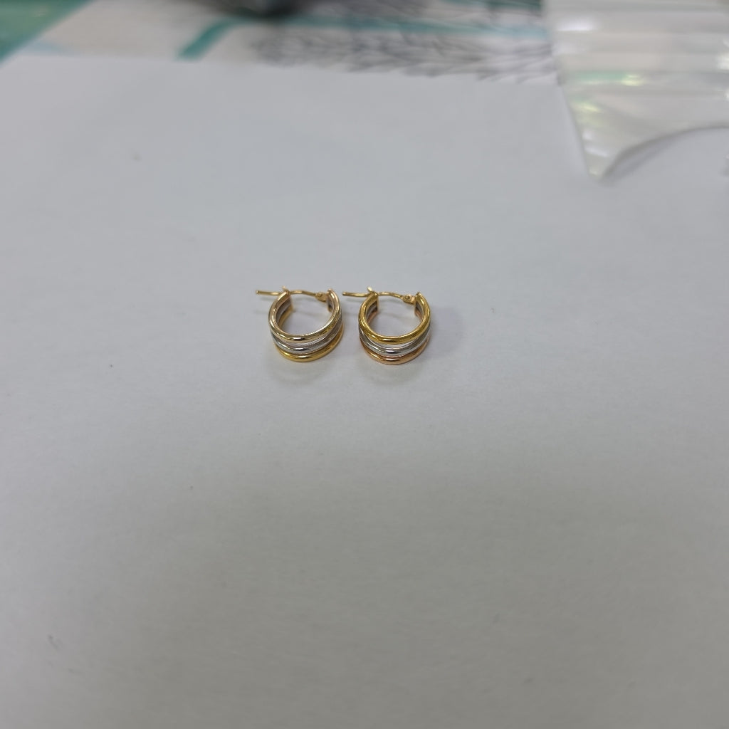 ARETES PAR ORO 14 K 1.7 GRMS (SEMINUEVO)