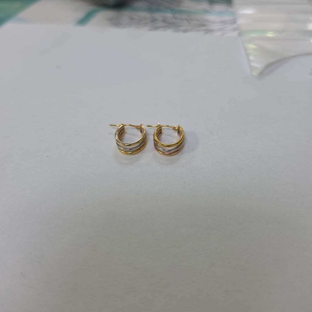 ARETES PAR ORO 14 K 1.7 GRMS (SEMINUEVO)
