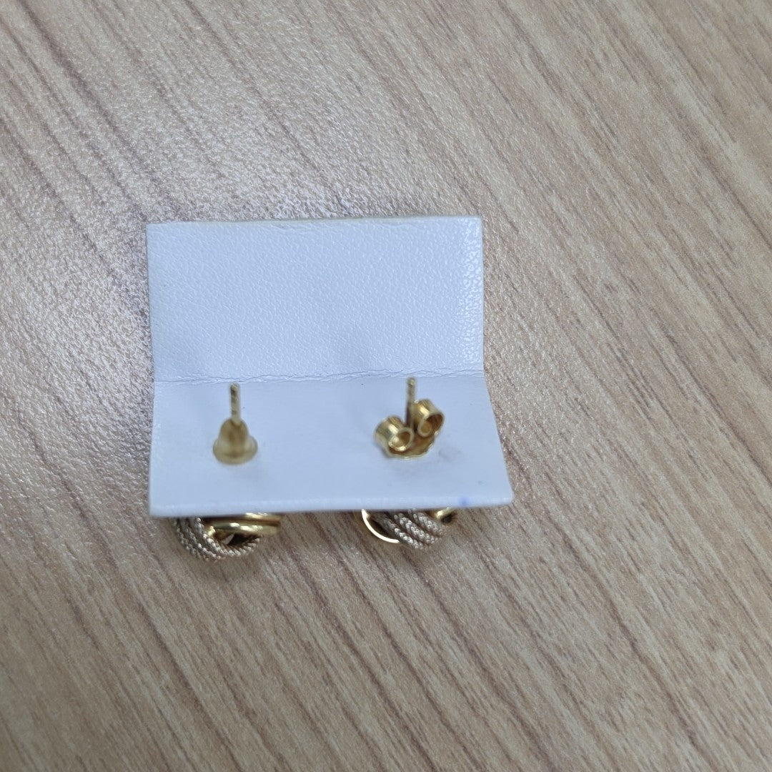BROQUELES PAR ORO COMBINADO 14 K 2.5 GRMS (SEMINUEVO)