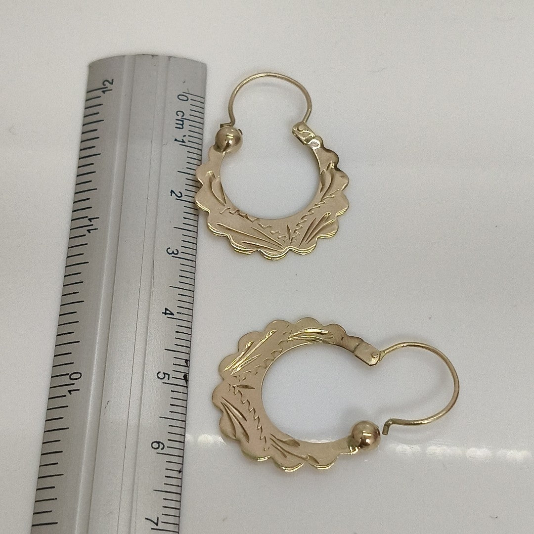 ARRACADAS PAR ORO 8 K 2 GRMS (SEMINUEVO)