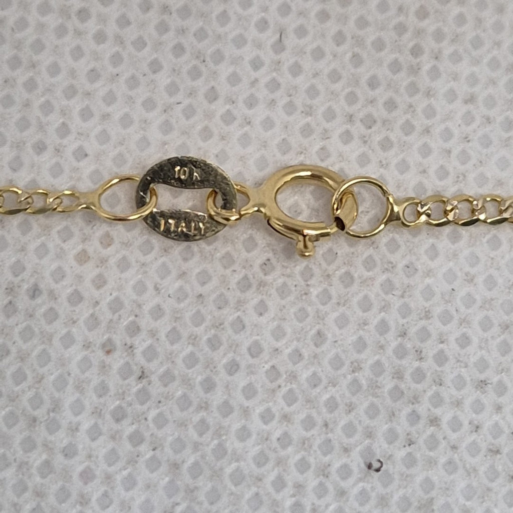 CADENA, MEDALLA RELIGIOSA ORO 10 K 2.4 GRMS (SEMINUEVO)
