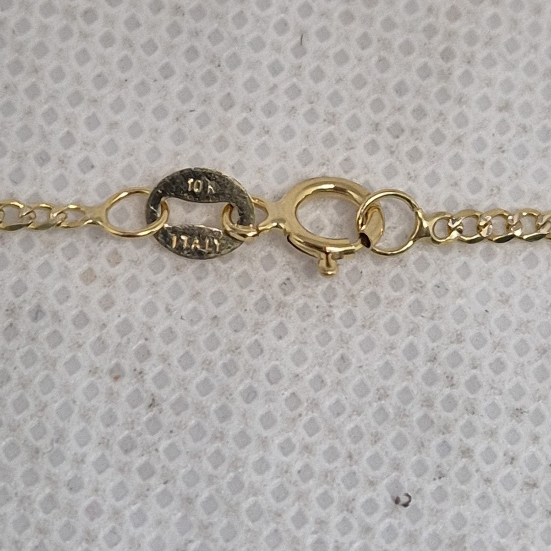 CADENA, MEDALLA RELIGIOSA ORO 10 K 2.4 GRMS (SEMINUEVO)