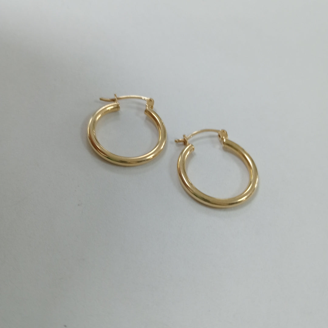 ARRACADAS PAR ORO 14 K 2 GRMS (SEMINUEVO)