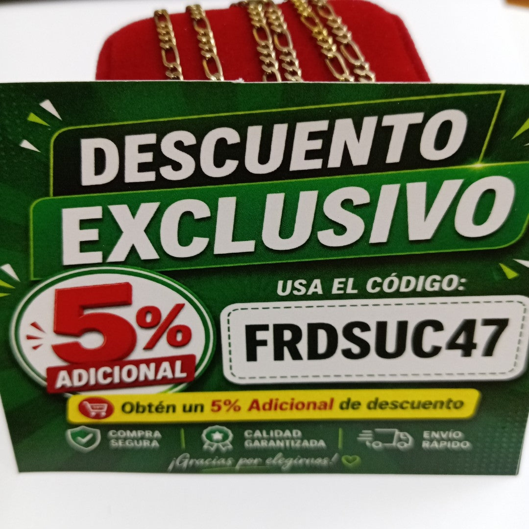 CADENA, DIJE ORO 8 K 9.6 GRMS (SEMINUEVO)