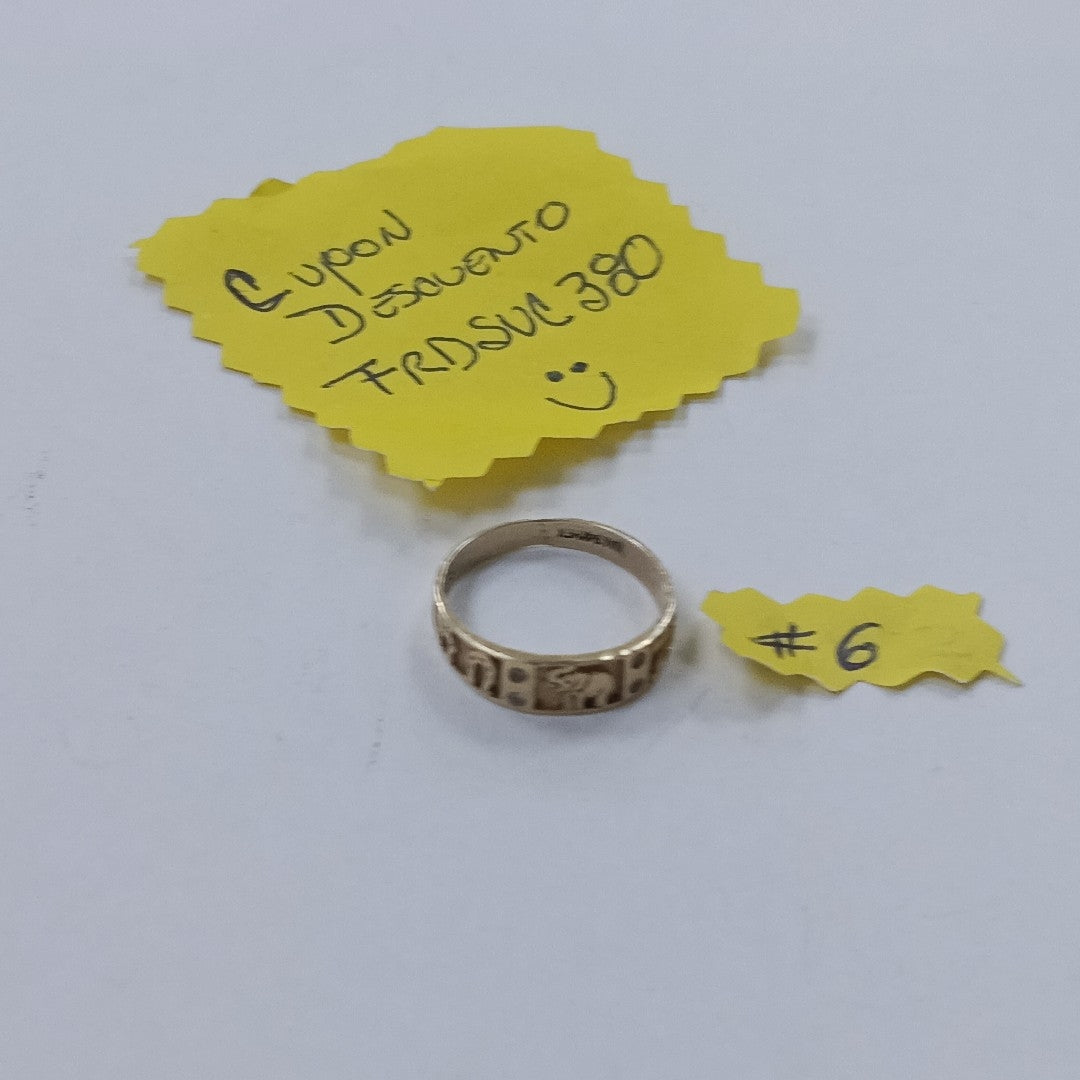 ARGOLLA DE LA SUERTE ORO 14 K 2.1 GRMS (SEMINUEVO)