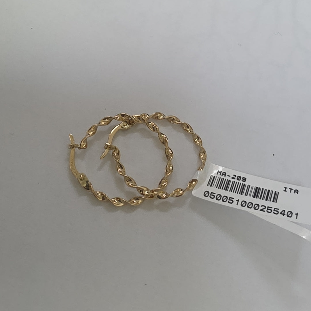 ARRACADAS ORO 14K 1.5 (NUEVO)