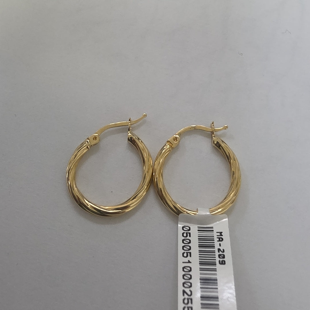 ARRACADAS ORO 14K 1.4 (NUEVO)