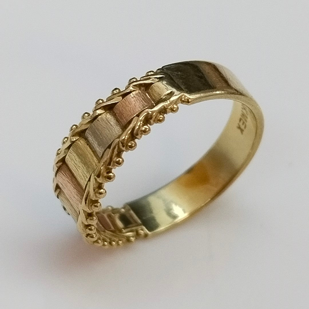 ANILLITO ORO COMBINADO 14 K 3 GRMS (SEMINUEVO)