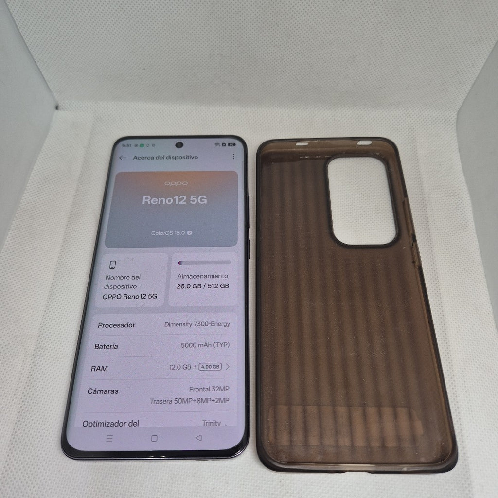 CELULAR OPPO RENO12 5G CPH2625 (2024) 512 GB 12 GB RAM (SEMINUEVO)