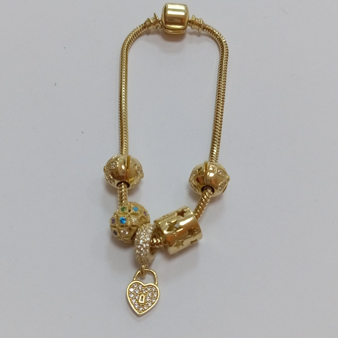 PULSERA CHARM ORO 14K 16.1 (NUEVO)