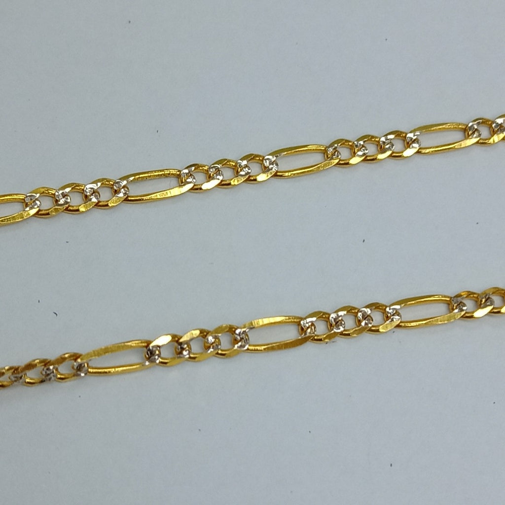 CADENAS 3X1 DIAMANTADA ORO 14K 55 CM 8.5 GR (NUEVO)