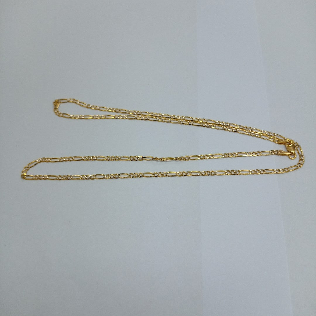 CADENAS TEJIDO 3X1 ORO 14K 55 CM 4.9 GR (NUEVO)