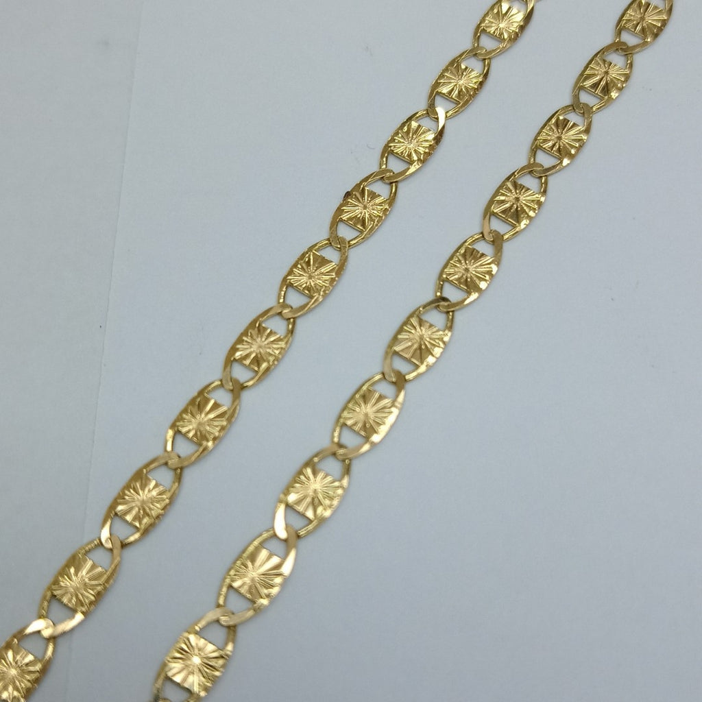 CADENAS TEJIDO GUCHI ORO 14K 55 CM 7.2 GR (NUEVO)