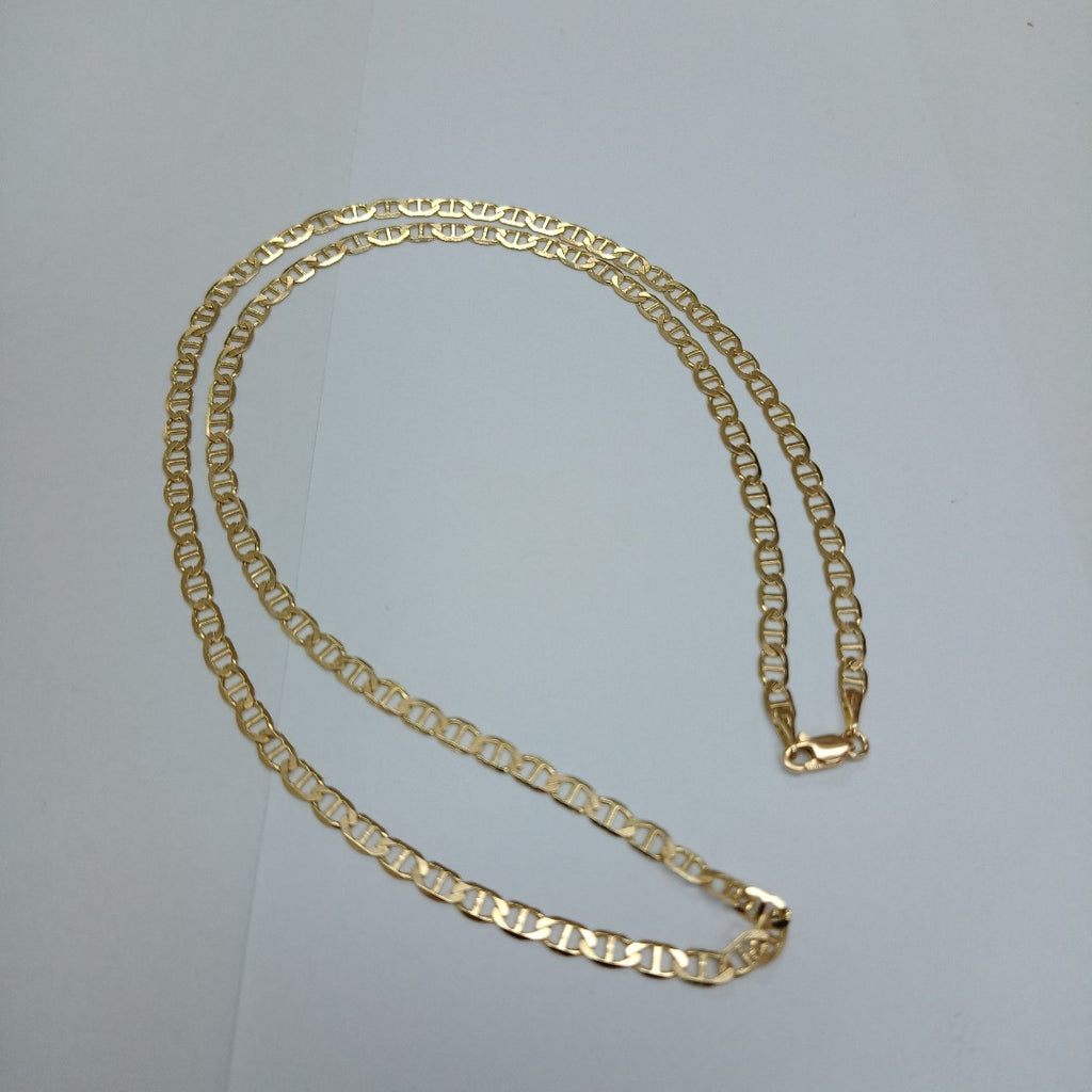 CADENAS TEJIDO MARINERA ORO 14K 55 CM 7.8 GR (NUEVO)