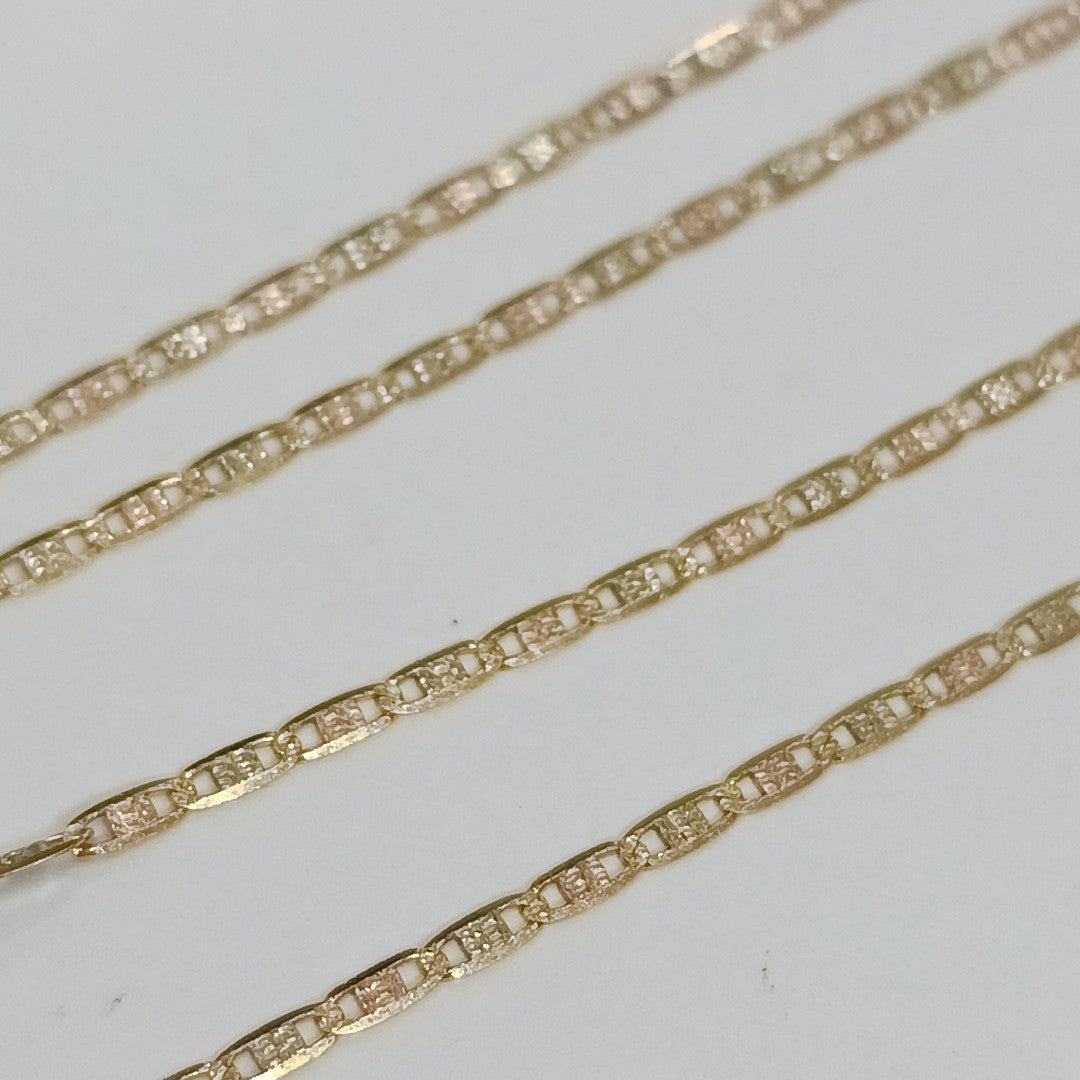 CADENA ORO COMBINADO 14 K 2,20 GRMS (SEMINUEVO)