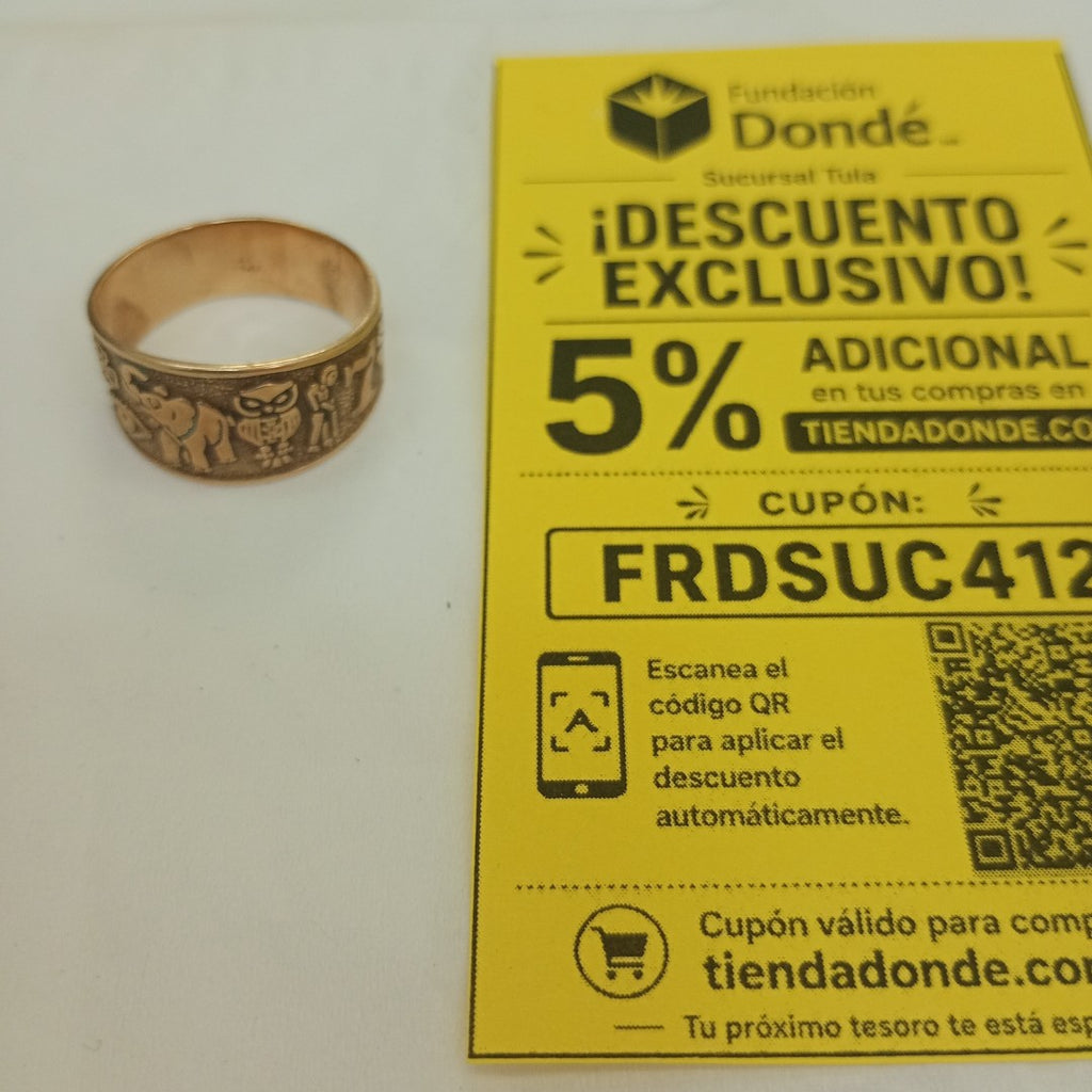 ARGOLLA DE LA SUERTE ORO 14 K 5,10 GRMS (SEMINUEVO)