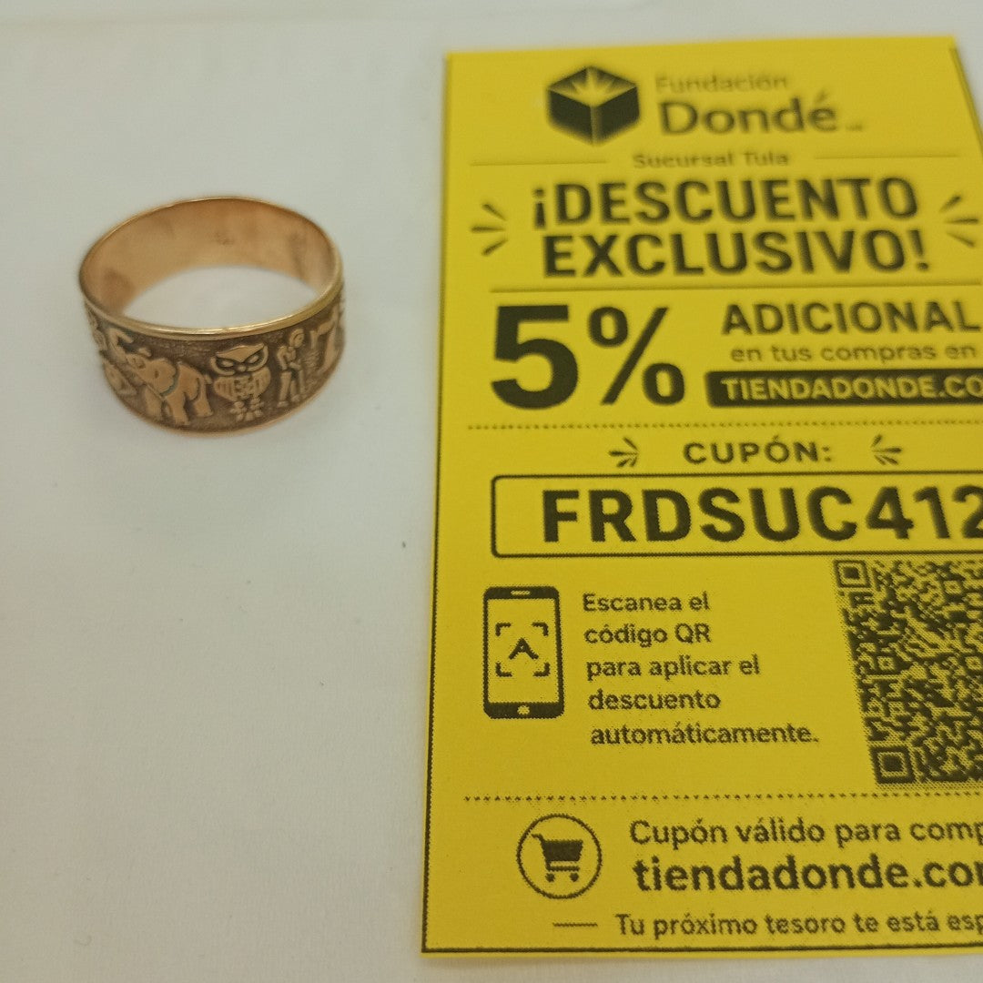ARGOLLA DE LA SUERTE ORO 14 K 5,10 GRMS (SEMINUEVO)