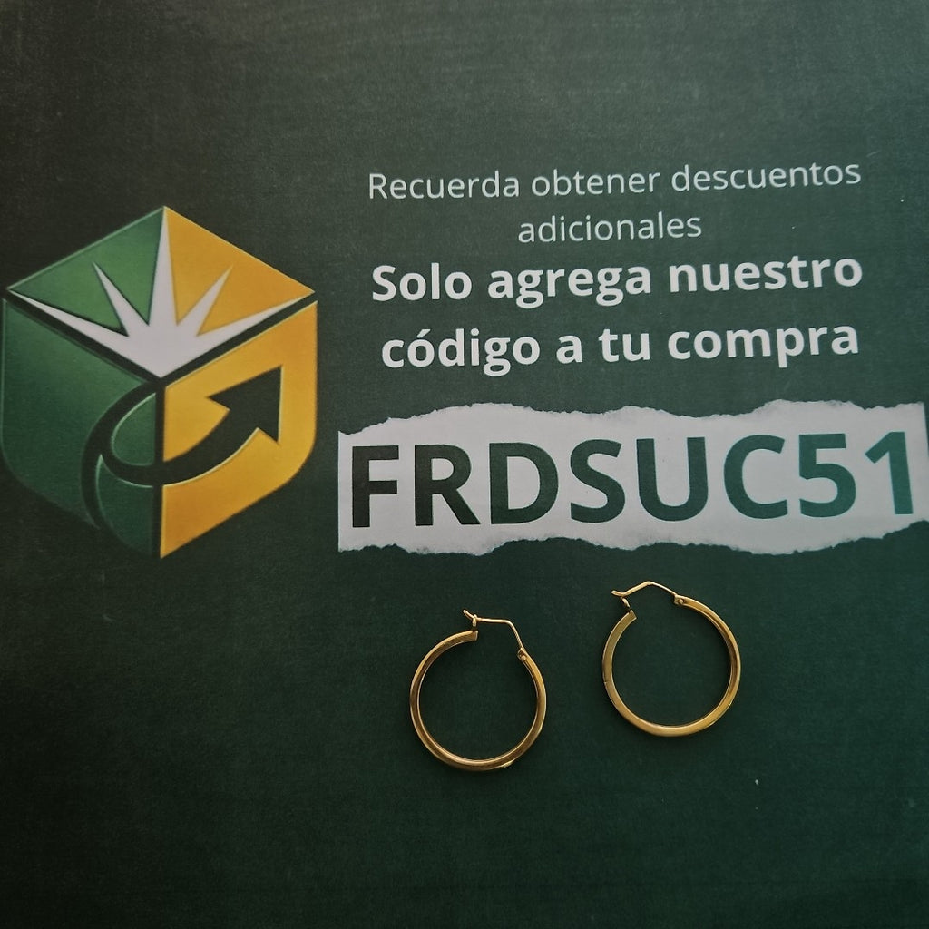 ARETES PAR ORO 18 K 3.4 GRMS (SEMINUEVO)