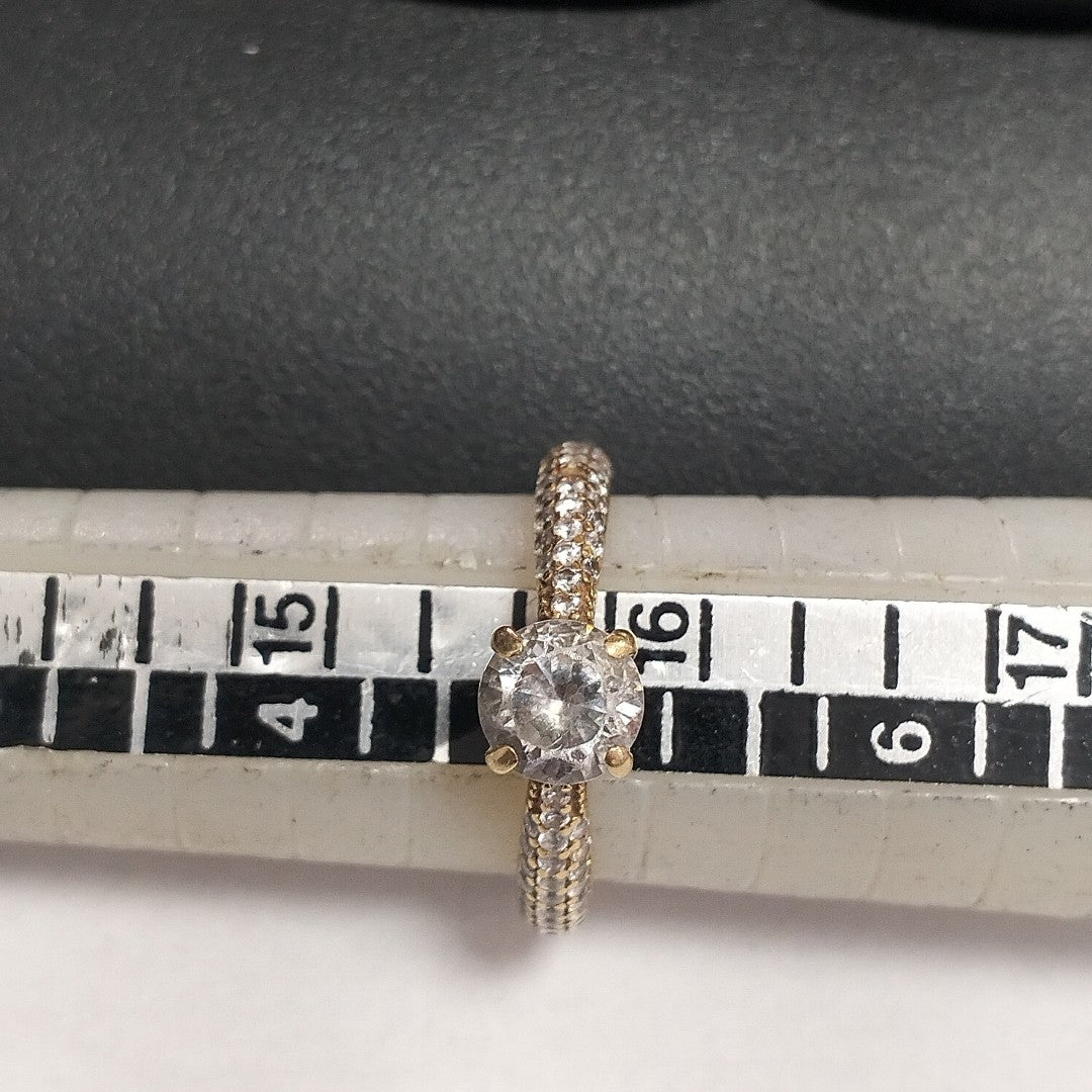 ANILLITO,SOLITARIO ORO 14 K 2,20 GRMS (SEMINUEVO)