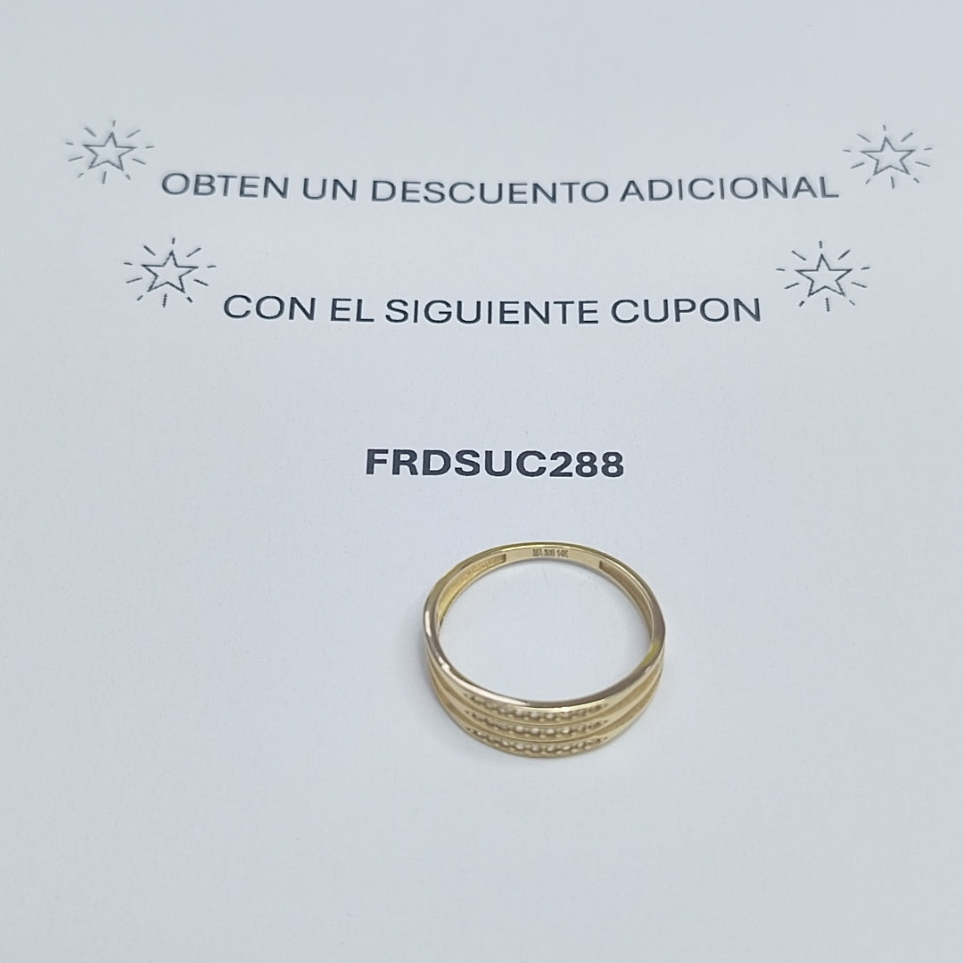 ANILLOS DAMA ORO 14K 1.6 (NUEVO)