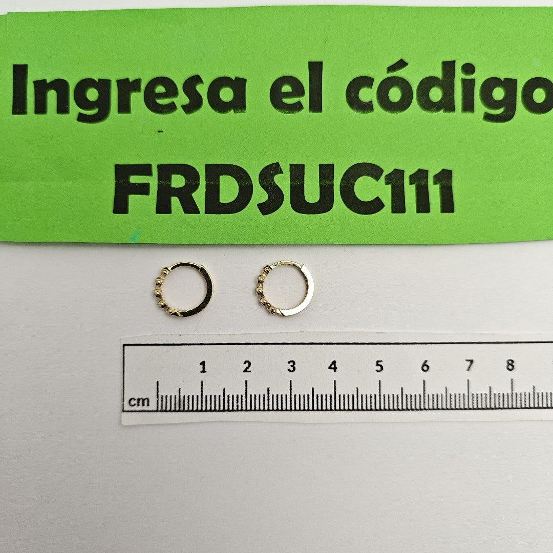 HUGGIES ORO 14K 1.5 (NUEVO)