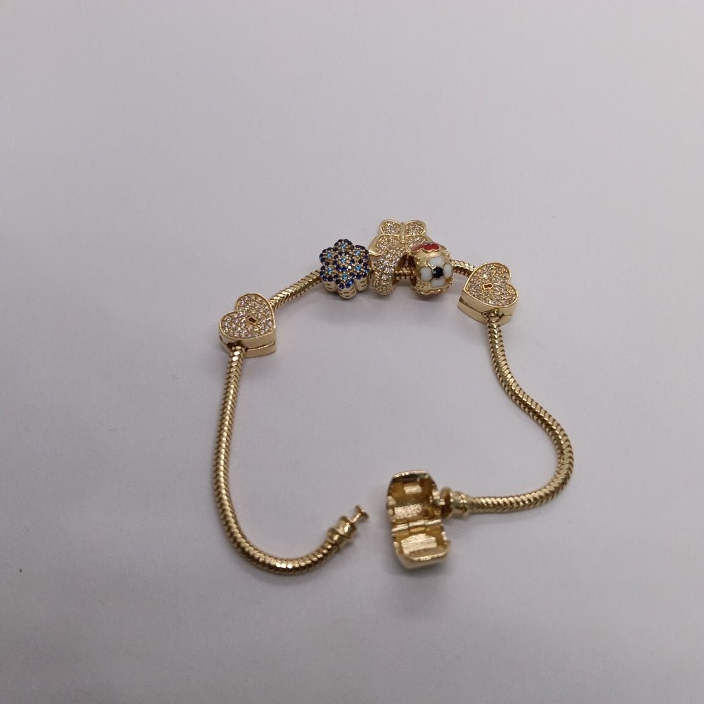 PULSERA CHARM ORO 14K 16.3 (NUEVO)