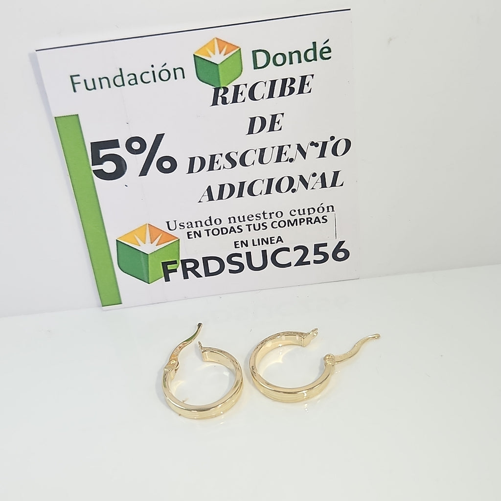 ARRACADAS ORO 14K 1.4 (NUEVO)