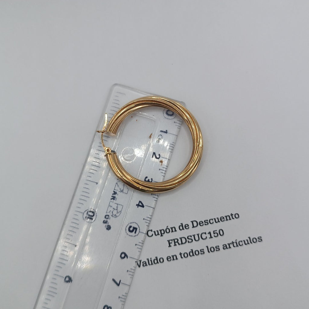 ARRACADAS PAR ORO 14 K 8,30 GRMS (SEMINUEVO)