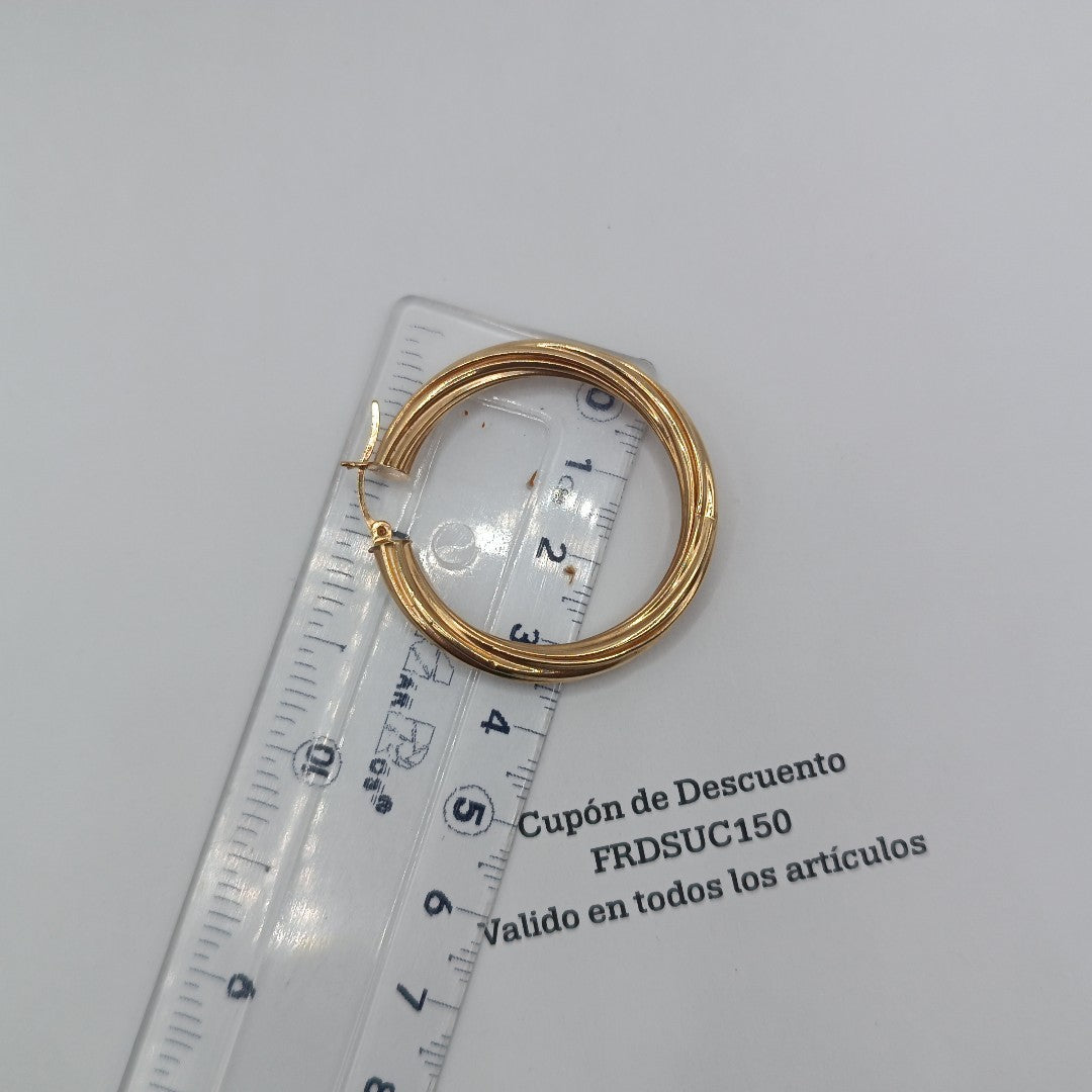 ARRACADAS PAR ORO 14 K 8,30 GRMS (SEMINUEVO)