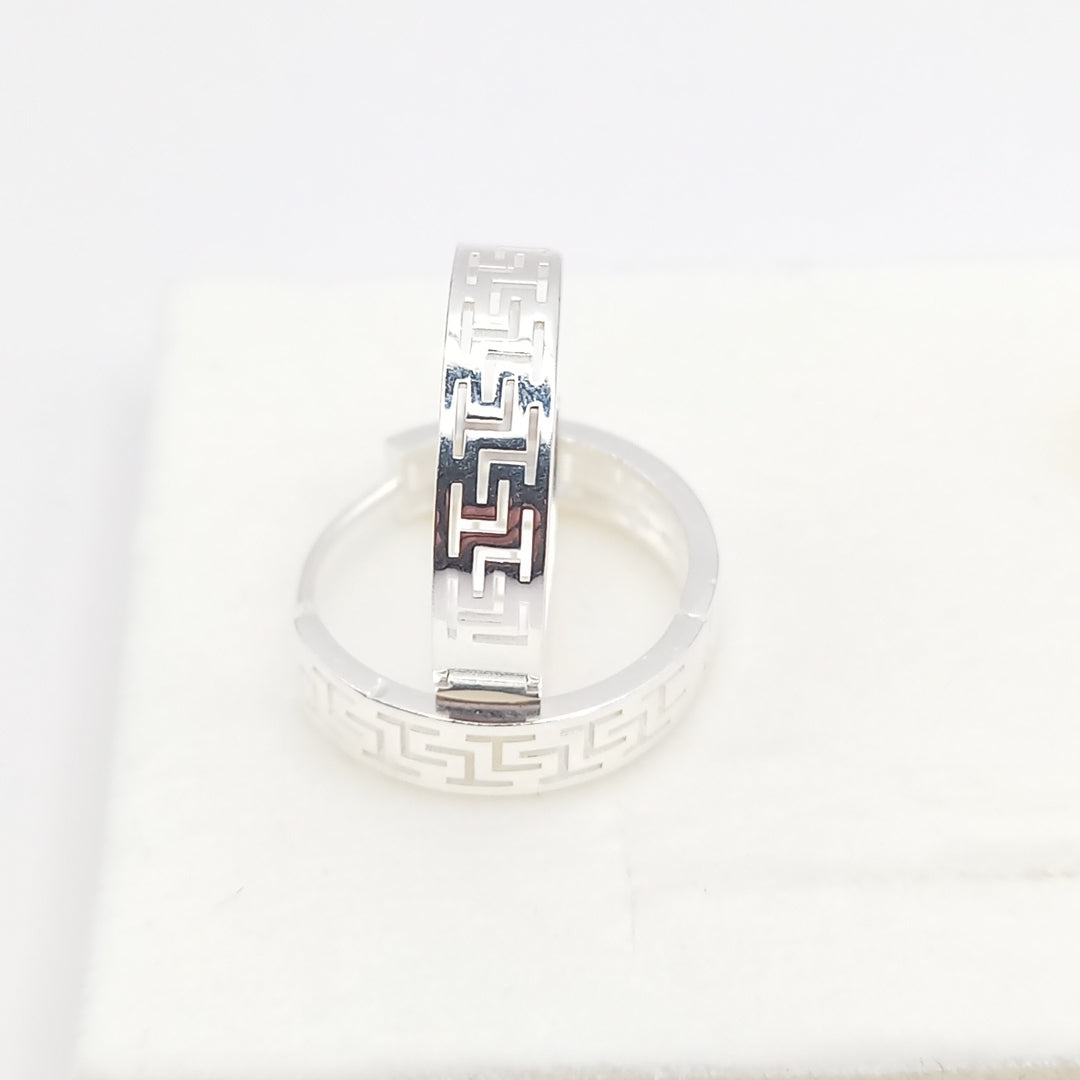 ARETES ARRACADAS GRECAS PLATA .925 4.23 GR (NUEVO)