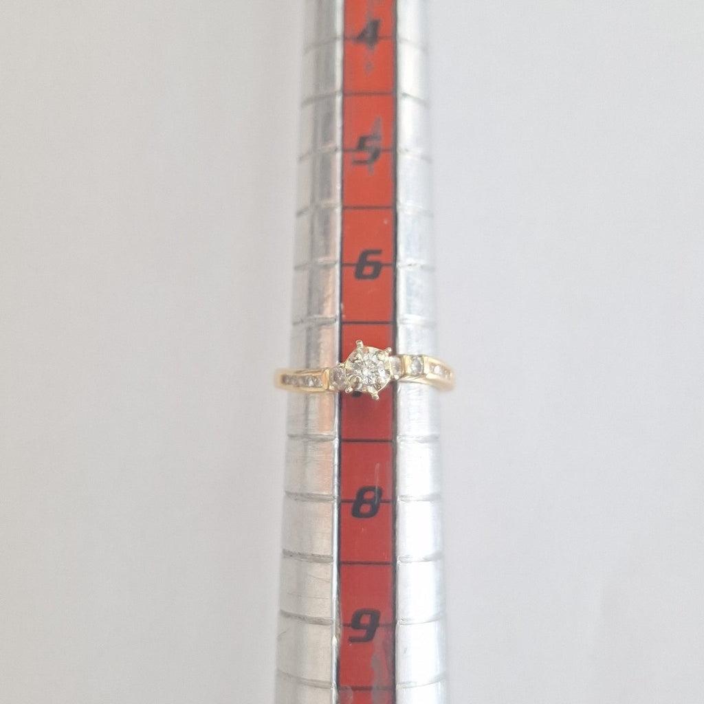 SOLITARIO ORO 14 K 3.4 GRMS (SEMINUEVO)
