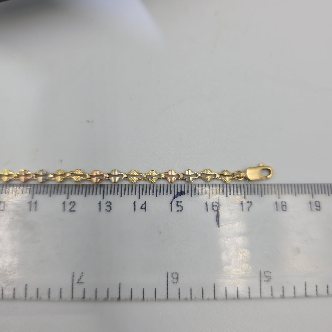 PULSERA ORO, ORO COMBINADO 14 K 3 GRMS (SEMINUEVO)