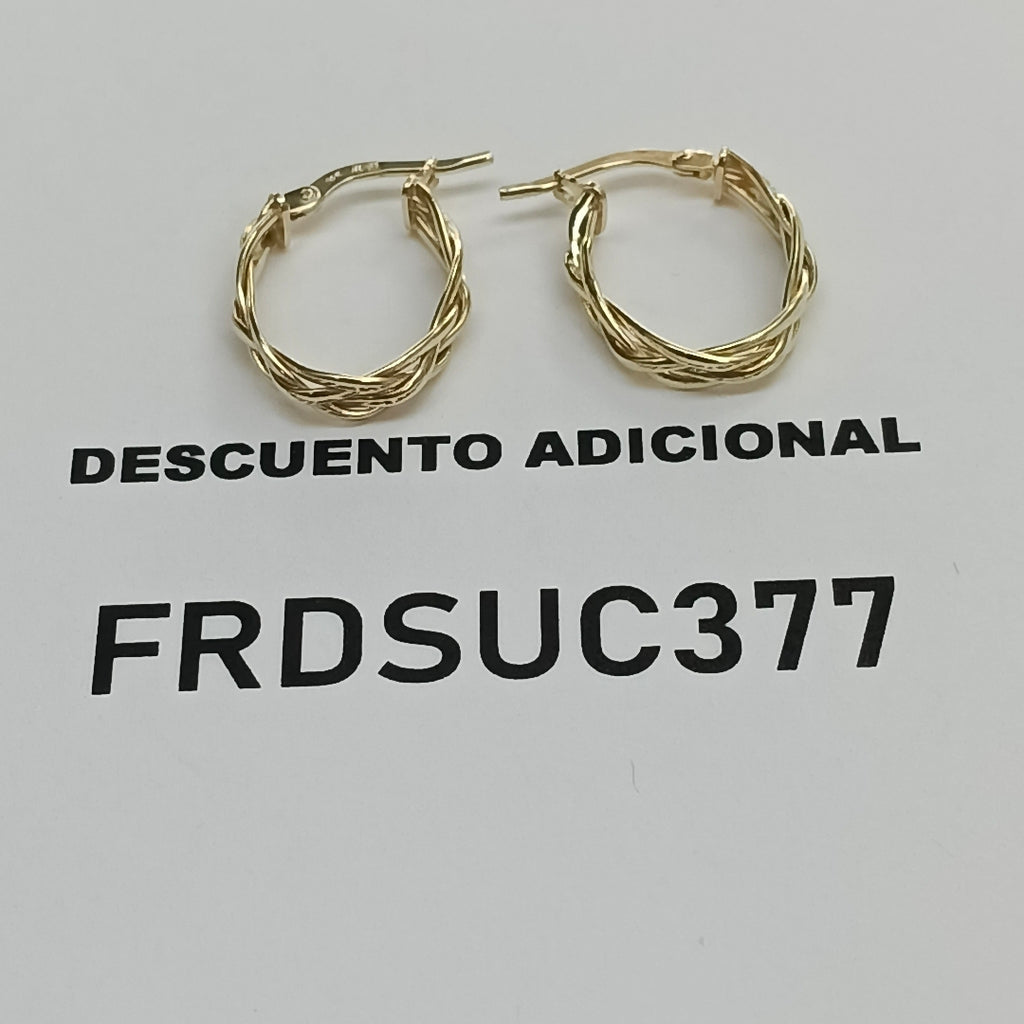 ARRACADAS ORO 14K 1.7 (NUEVO)