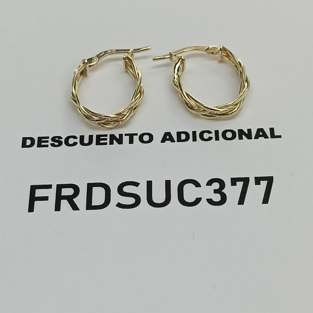 ARRACADAS ORO 14K 1.7 (NUEVO)