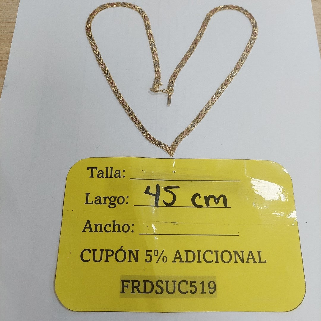 GARGANTILLA ORO 14 K 17.4 GRMS (SEMINUEVO)