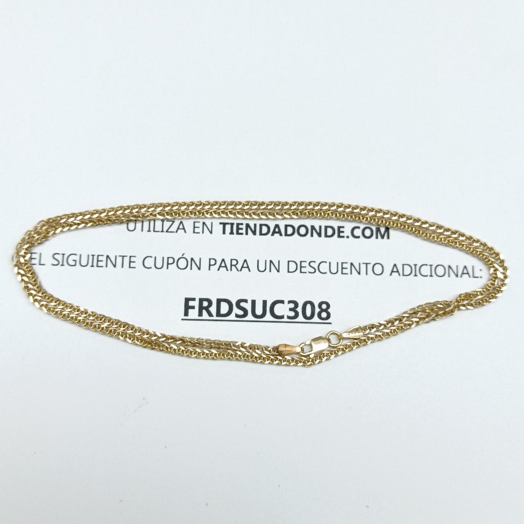 CADENA ORO,RODIADO 14 K 7,10 GRMS (SEMINUEVO)