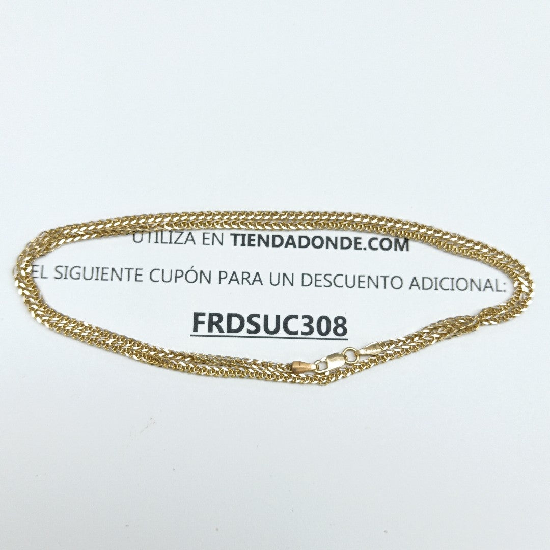CADENA ORO,RODIADO 14 K 7,10 GRMS (SEMINUEVO)